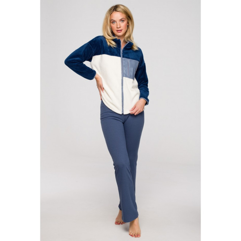 LA115 Pluszowa bluza na zamek - model 4