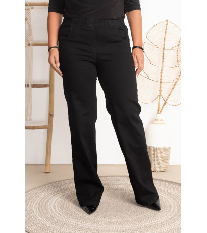 High-waisted flared jeans JEANGA 11 K10 Black