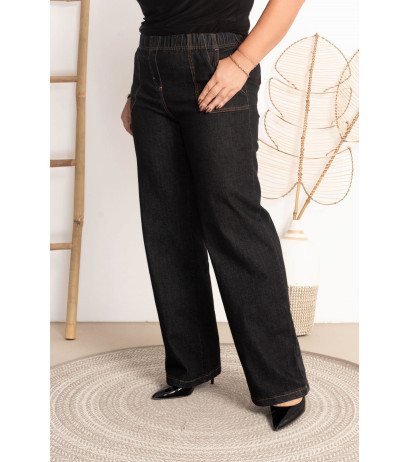 High-waisted flared jeans JEANGA 11 Grafit