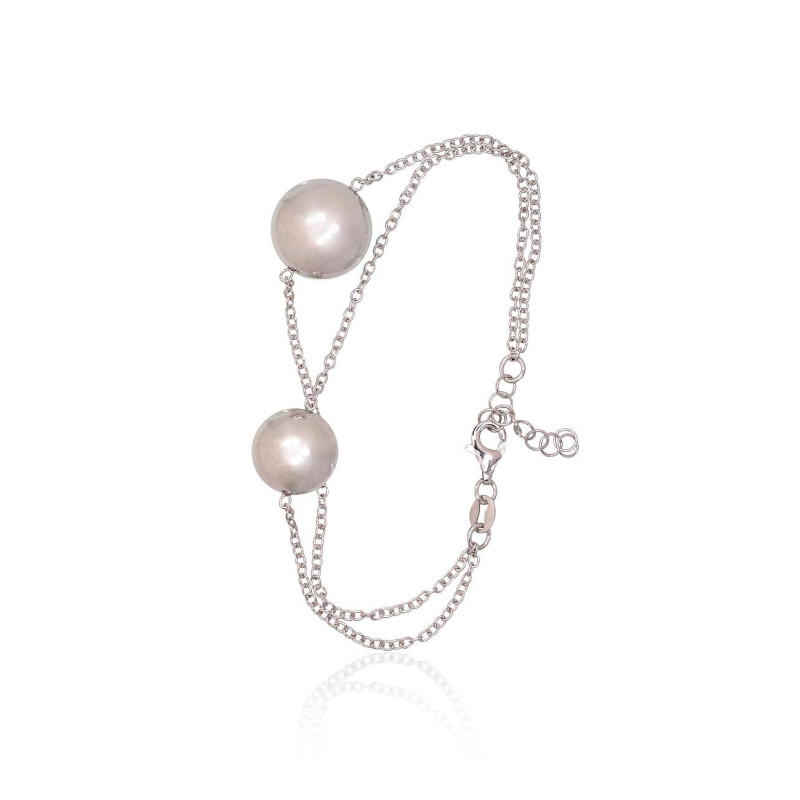 Silver bracelet 2600410(PRh-Gr), Silver 925°, Rhodium (Plating)