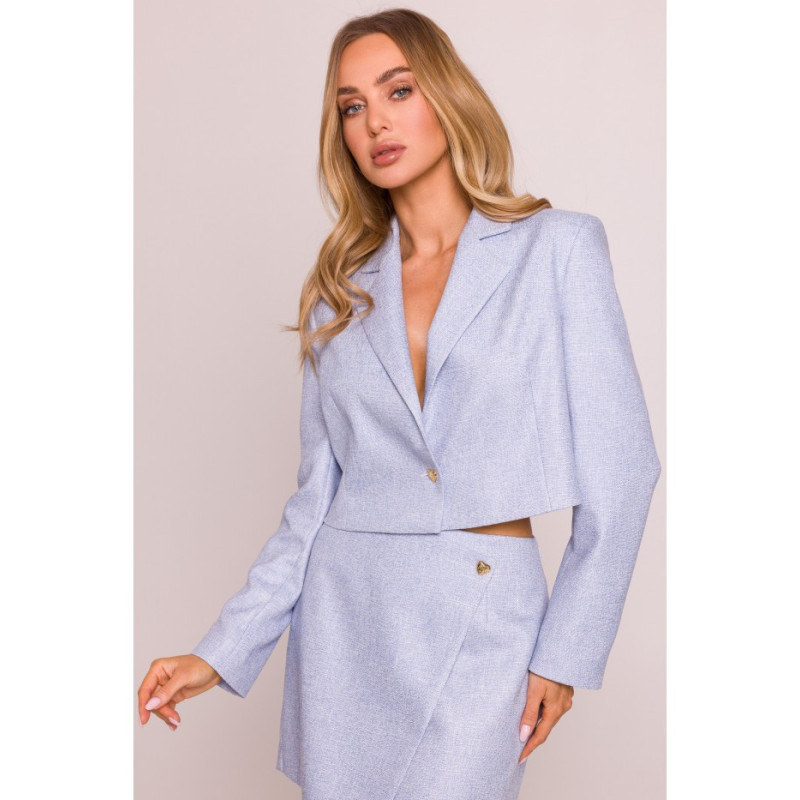 M853 Krótka marynarka - błękitna