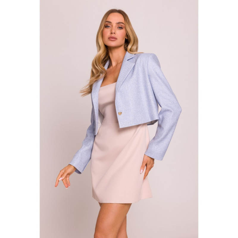 M853 Krótka marynarka - błękitna