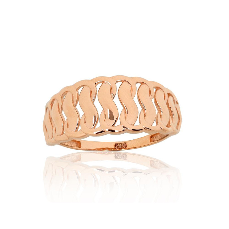 Gold ring 1101212(Au-R), Red Gold 585°