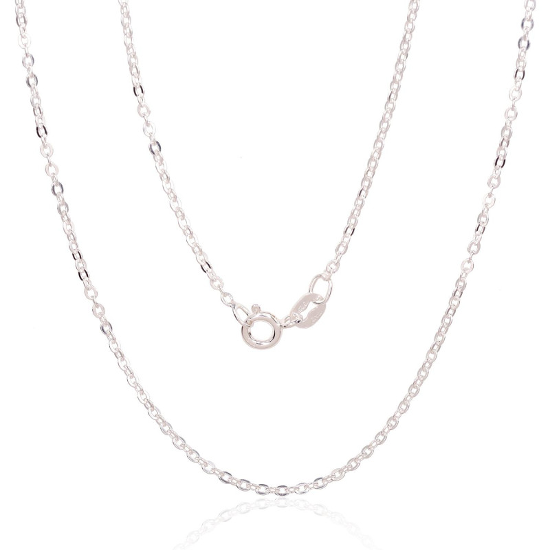 Sidabrinė grandinėlė Anchor round 1 mm , briaunų apdirbimas deimantu 2400157, Sidabras 925°