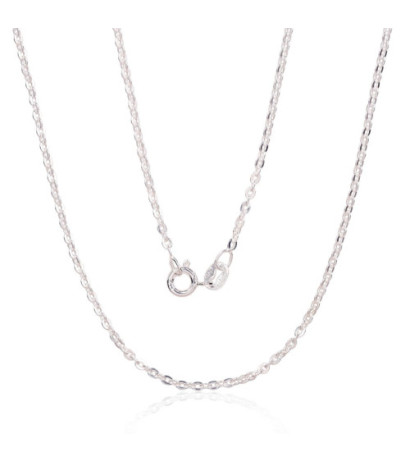 Sudraba ķēdīte Enkurs apaļš 2 mm , dimantu apstrādājums 2400158, Sudrabs 925°