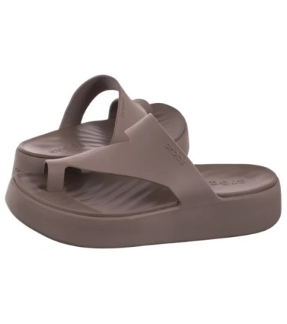 Crocs Getaway Platform Toe Loop Truffle 210834-0LF (CR375-a) šlepetės