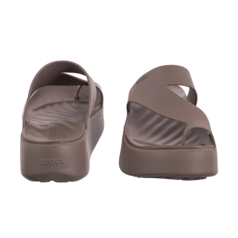 Crocs Getaway Platform Toe Loop Truffle 210834-0LF (CR375-a) flip flops