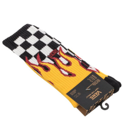 Vans Flame Check Crew Black/White A4TQHZIA1 (VA384-a) kojinės