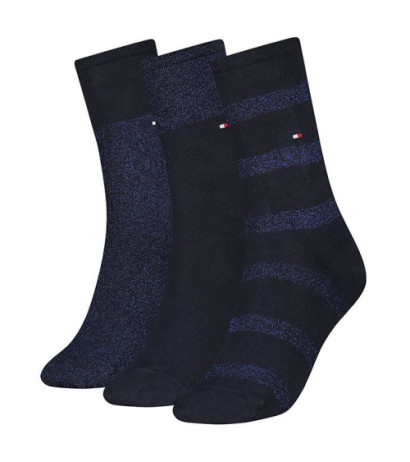 Tommy Hilfiger Women Sock 3P Navy 701210532 002 035 (TH316-a) zeķes