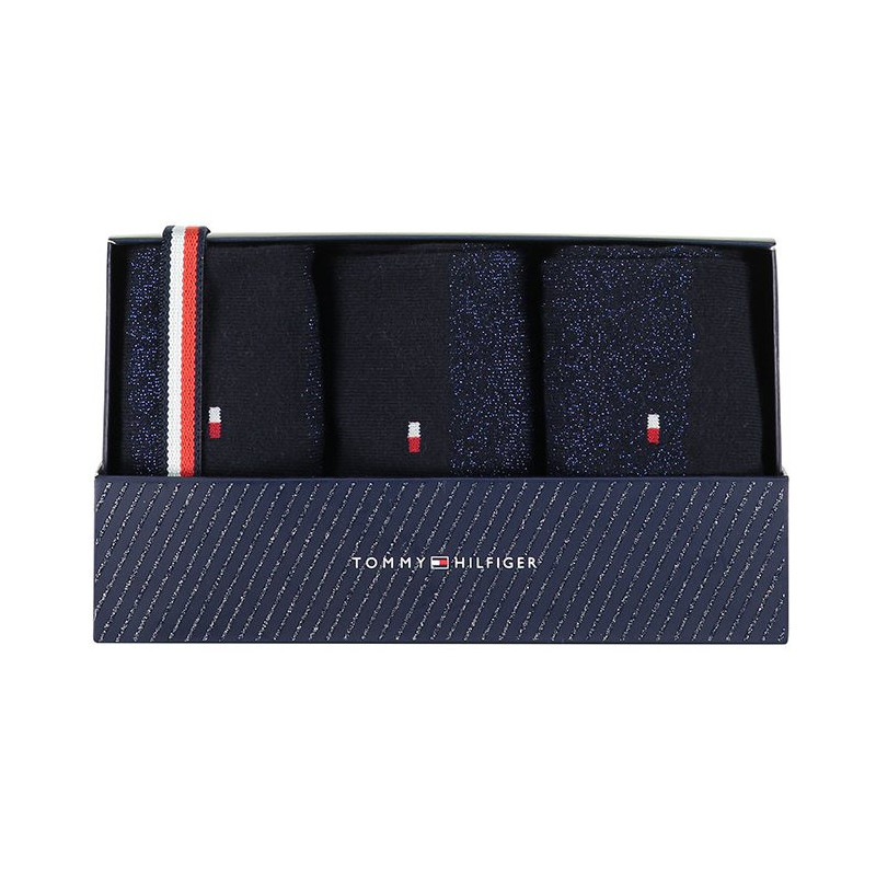 Tommy Hilfiger Women Sock 3P Navy 701210532 002 035 (TH316-a) zeķes