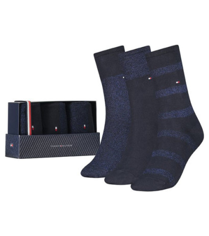 Tommy Hilfiger Women Sock 3P Navy 701210532 002 035 (TH316-a) kojinės