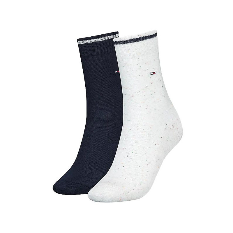Tommy Hilfiger Th Women Sock 2P Neppy Gif White 701220710 001 039 (TH663-a) zeķes
