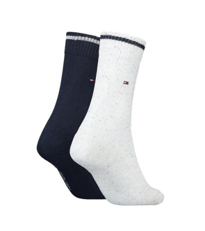 Tommy Hilfiger Th Women Sock 2P Neppy Gif White 701220710 001 039 (TH663-a) sokid