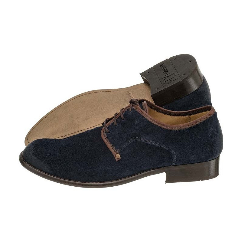 FLY London West Oil Suede Navy P141855009 (FL17-b) shoes
