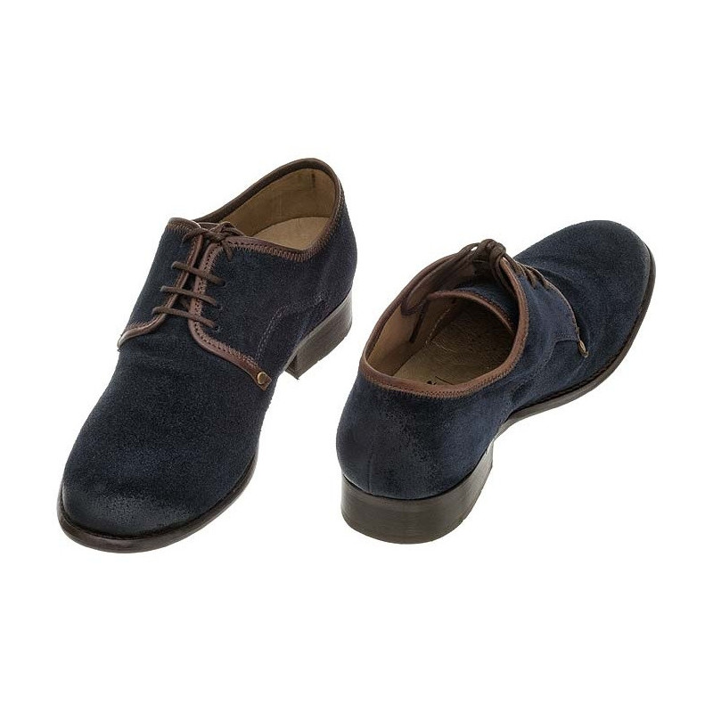 FLY London West Oil Suede Navy P141855009 (FL17-b) shoes