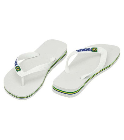 Havaianas Brasil Logo Branco White 4110850-0001 (HI1-f) apavi