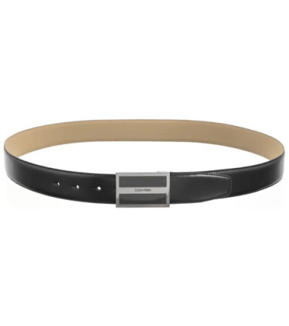 Calvin Klein Metal Inlaid CK Plaque 35MM CK Black Smooth K50K512333 BEH (CK564-a) josta
