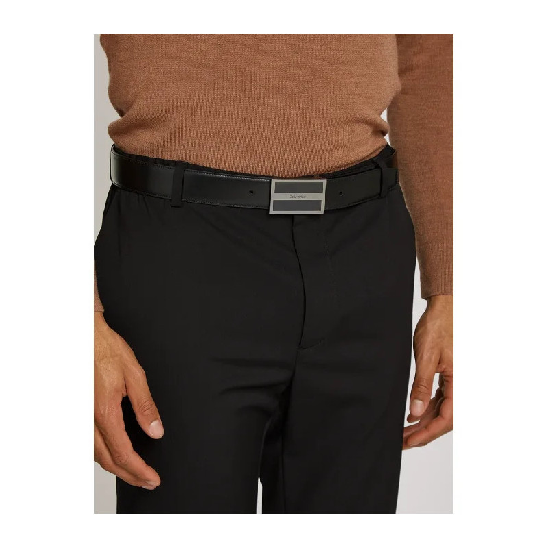 Calvin Klein Metal Inlaid CK Plaque 35MM CK Black Smooth K50K512333 BEH (CK564-a) vöö