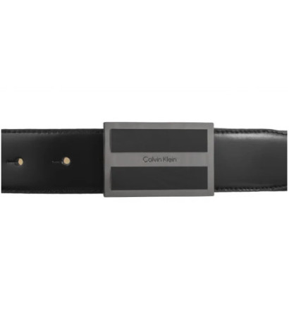 Calvin Klein Metal Inlaid CK Plaque 35MM CK Black Smooth K50K512333 BEH (CK564-a) josta