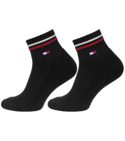 Tommy Hilfiger TH Uni Tj Quarter 2P Iconic Black 701228177 003  (TH1290-a) socks