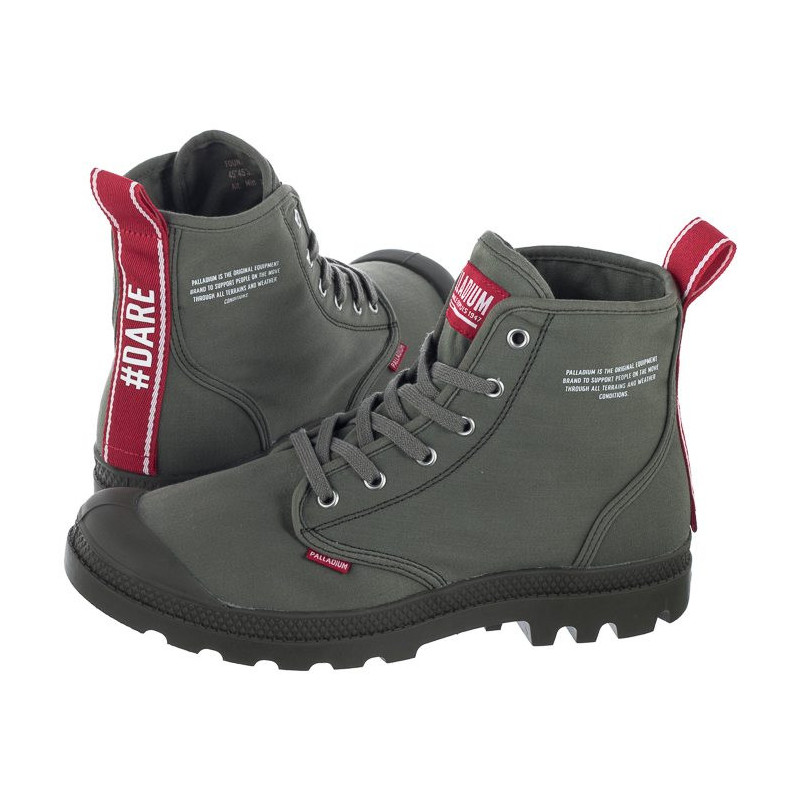 Palladium Pampa Hi Dare Olive Night 76258-325-M (PA50-a) sporta apavi