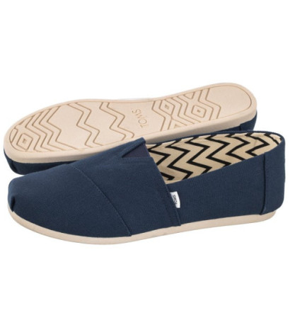 Toms Alpargata Navy Recycled Cotton Canvas 10017660 (TS19-c) čības