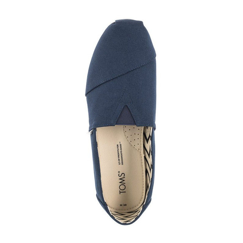 Toms Alpargata Navy Recycled Cotton Canvas 10017660 (TS19-c) čības