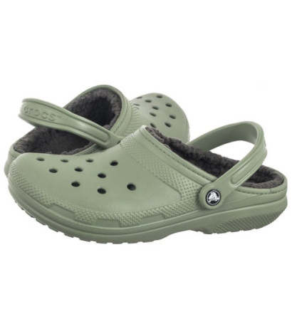 Crocs Classic Lined Clog Moss/Multi 203591-3WP (CR263-c) slippers