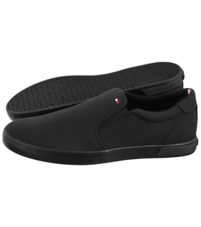 Tommy Hilfiger Iconic Slip On Sneaker FM0FM00597-0GK Triple Black (TH225-c) sportiniai bateliai 