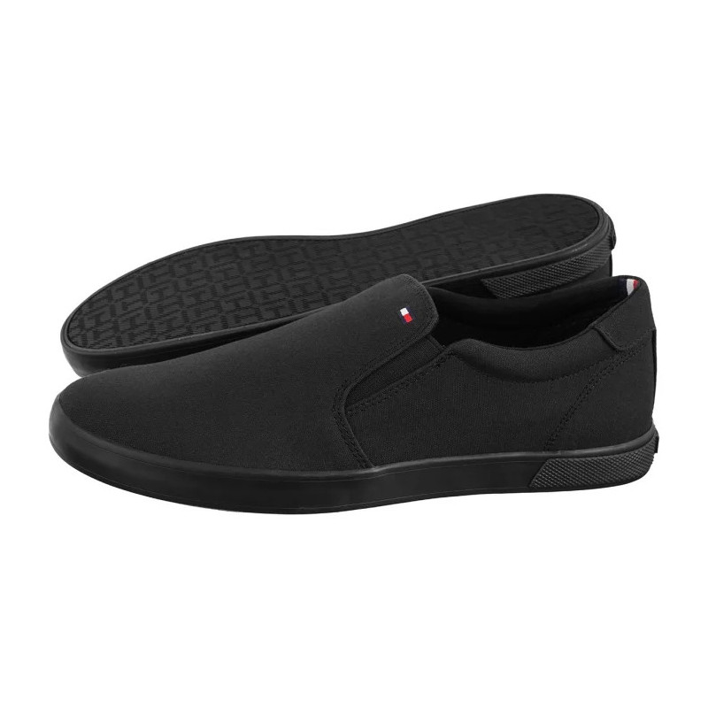 Tommy Hilfiger Iconic Slip On Sneaker FM0FM00597-0GK Triple Black (TH225-c) sportiniai bateliai 