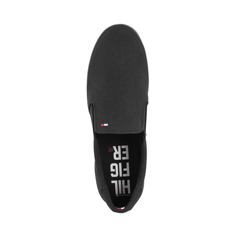 Tommy Hilfiger Iconic Slip On Sneaker FM0FM00597-0GK Triple Black (TH225-c) sportiniai bateliai 