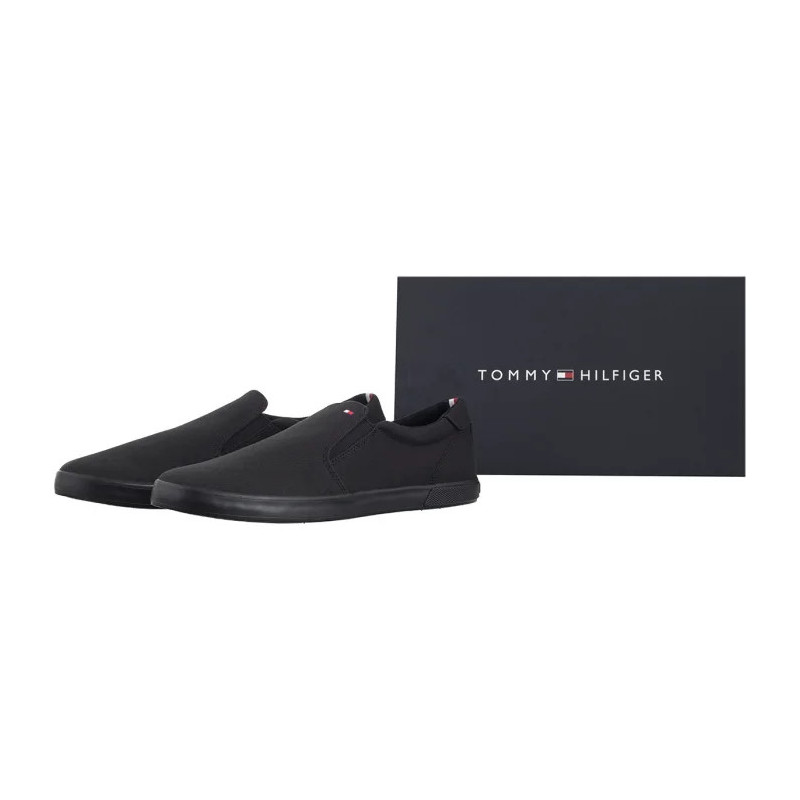 Tommy Hilfiger Iconic Slip On Sneaker FM0FM00597-0GK Triple Black (TH225-c) sportiniai bateliai 