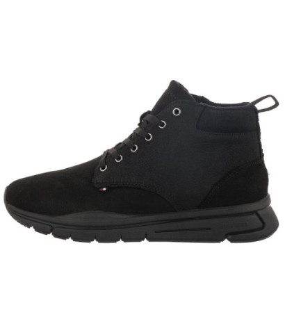 Tommy Hilfiger Warm Hilfiger Lth Hybrid Boot Black FM0FM04412 BDS (TH665-a) sporta apavi