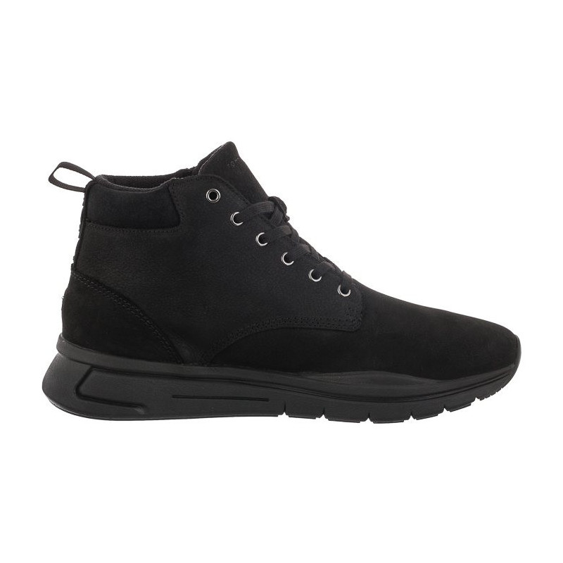 Tommy Hilfiger Warm Hilfiger Lth Hybrid Boot Black FM0FM04412 BDS (TH665-a) sports shoes