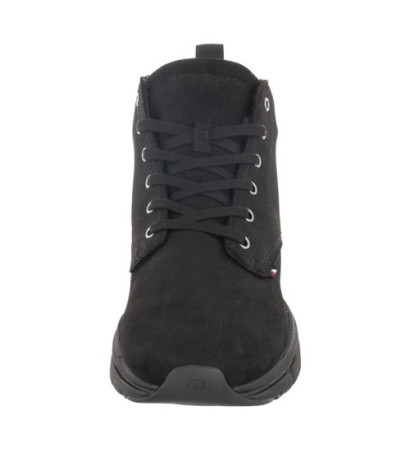 Tommy Hilfiger Warm Hilfiger Lth Hybrid Boot Black FM0FM04412 BDS (TH665-a) sports shoes