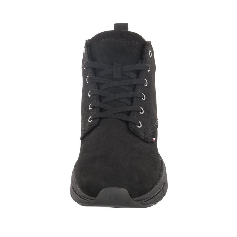 Tommy Hilfiger Warm Hilfiger Lth Hybrid Boot Black FM0FM04412 BDS (TH665-a) sporta apavi