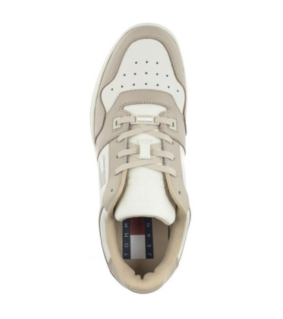 Tommy Hilfiger Tommy Jeans Basket Leather Classic Beige EM0EM01165 ACI (TH762-a) sporta apavi