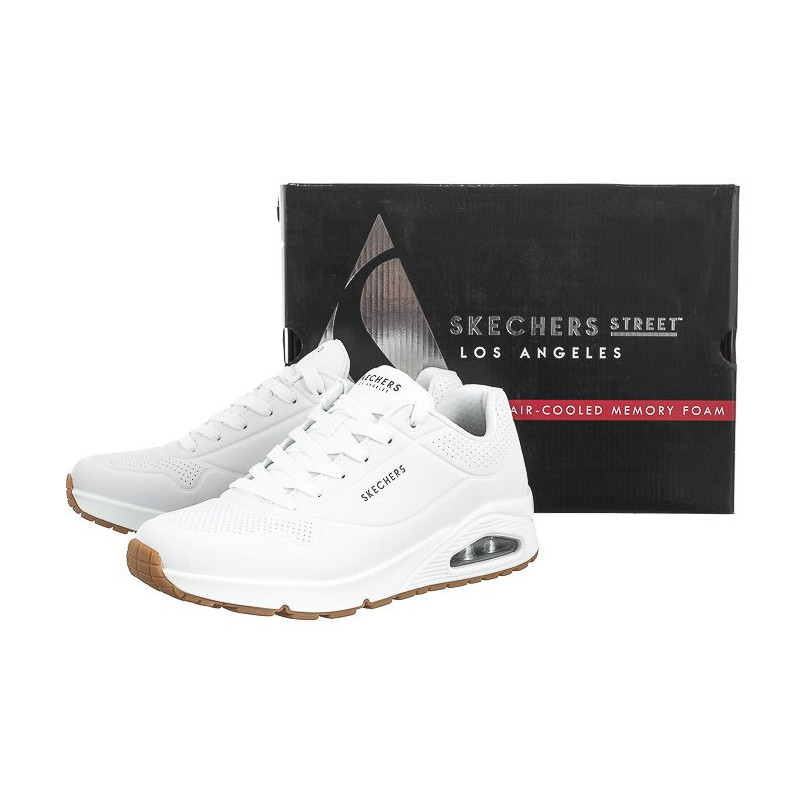 Skechers Uno Stand On Air White 52458/WHT (SK153-a) sports shoes