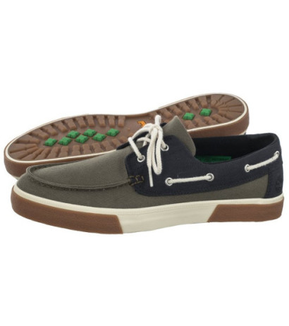 Timberland Union Wharf 2.0 Ek+Boat Shoe Dark Green Canvas 0A2CBR A58 (TI113-a) shoes