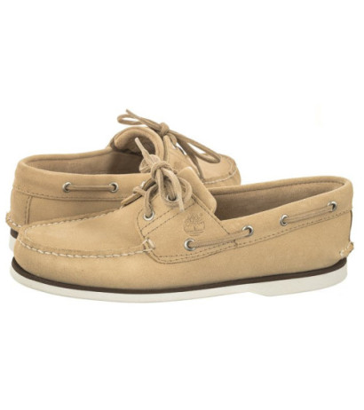 Timberland Classic Boat Boat Shoe Light Beige Suede 0A5QRR DQ9 (TI121-a) batai