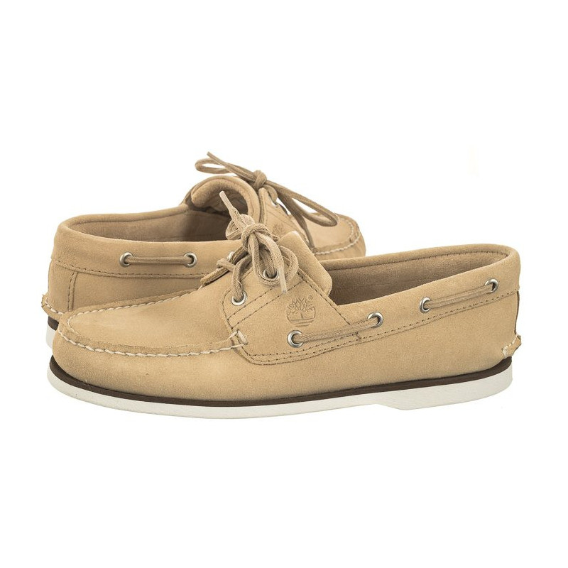 Timberland Classic Boat Boat Shoe Light Beige Suede 0A5QRR DQ9 (TI121-a) apavi
