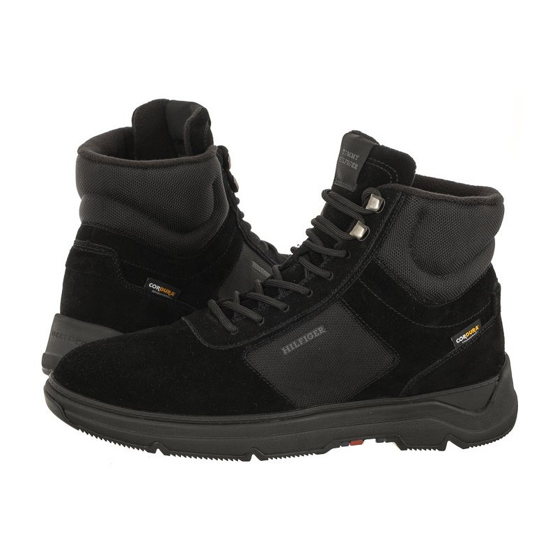 Tommy Hilfiger Core W Mix Cordura Hybrid Boot Black FM0FM04807 BDS (TH857-a) batai