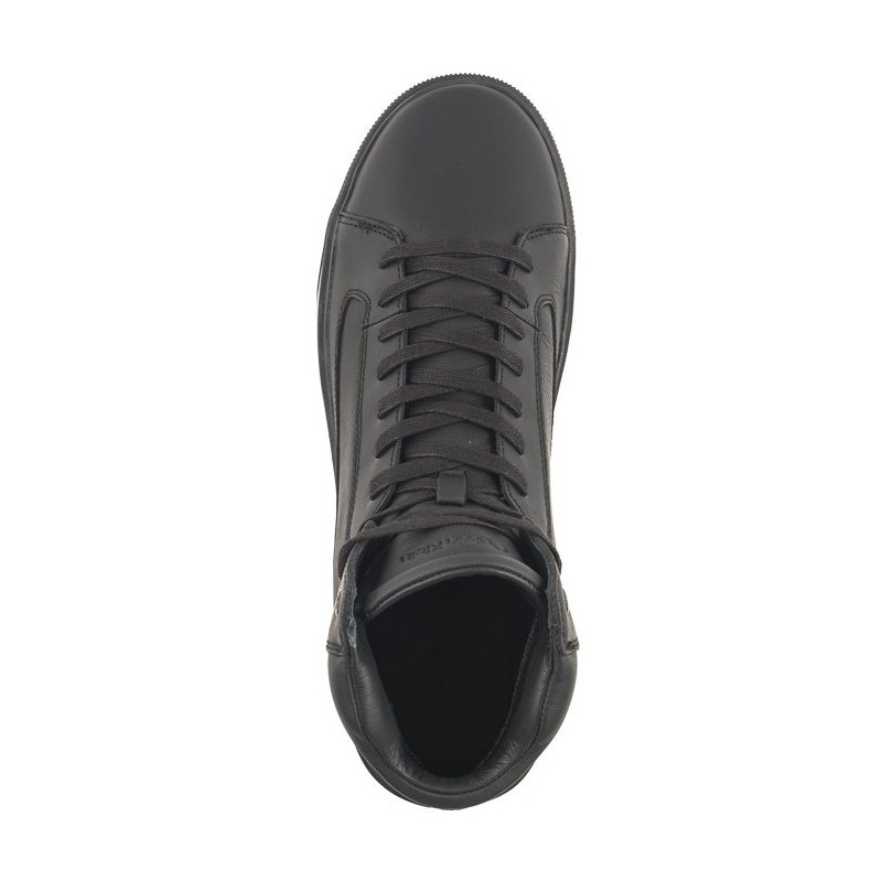 Calvin Klein High Top Lace Up Inv Stitch Triple Black HM0HM01164 0GJ (CK352-a) sporta apavi