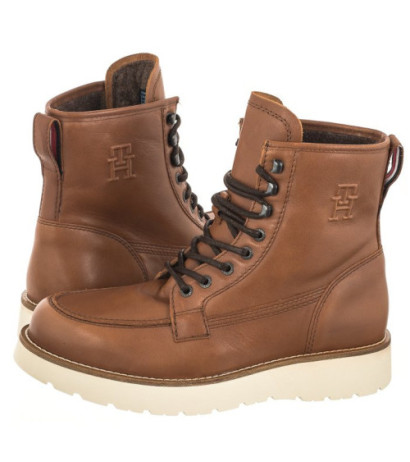 Tommy Hilfiger TH American Warm Leather Boot Winter Cognac FM0FM04668 GVI (TH883-a) pārgājienu zābaki