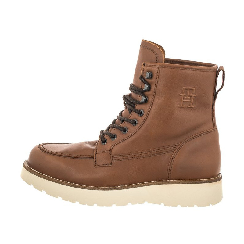 Tommy Hilfiger TH American Warm Leather Boot Winter Cognac FM0FM04668 GVI (TH883-a) pārgājienu zābaki