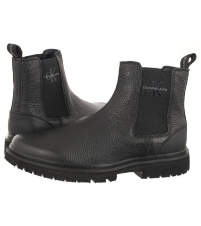Calvin Klein Eva Mid Chelsea Boot Lth Triple Black YM0YM00750 0GT (CK381-a) kingad
