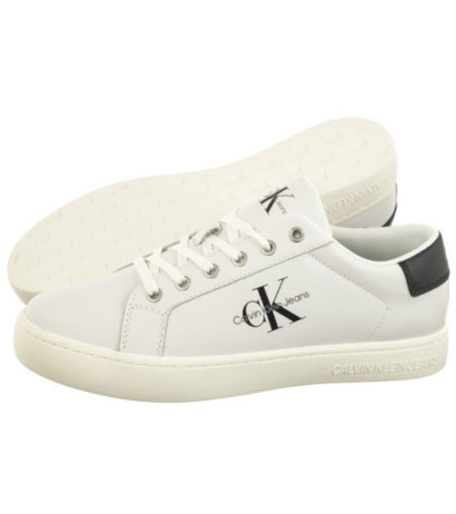 Calvin Klein Classic Cupsole Laceup Low Lth Bright White YM0YM00491 YAF (CK363-b) sporta apavi