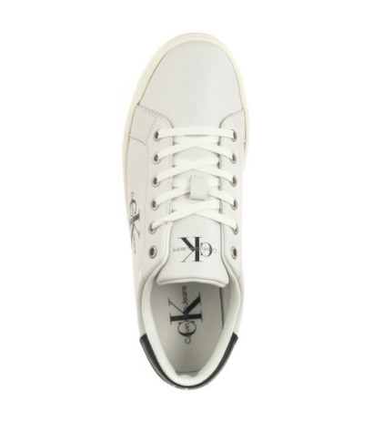 Calvin Klein Classic Cupsole Laceup Low Lth Bright White YM0YM00491 YAF (CK363-b) sporta apavi