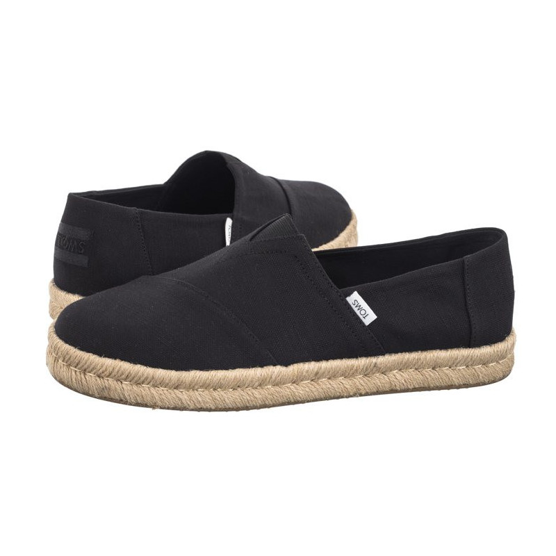Toms Alp Rope 2.0 Black Recycled Cotton Slubby Woven 10019875 (TS38-b) sportiniai bateliai 