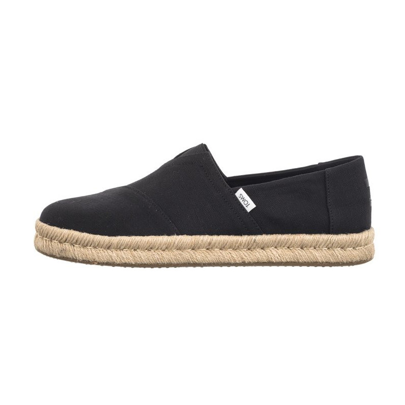 Toms Alp Rope 2.0 Black Recycled Cotton Slubby Woven 10019875 (TS38-b) čības